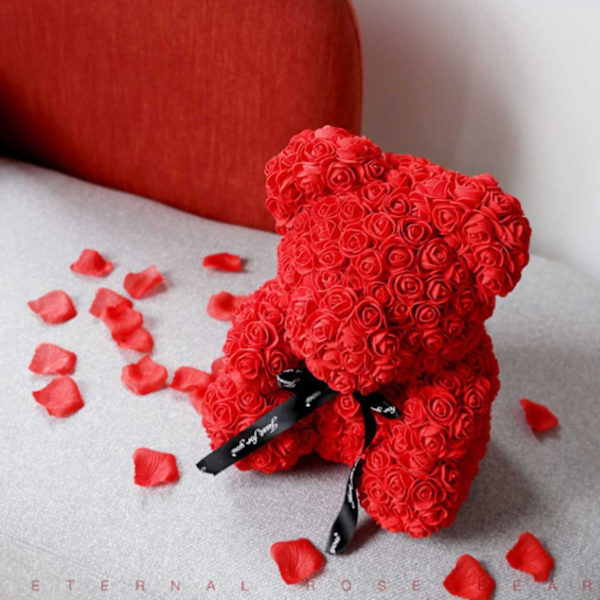 25 cm Nalle, jonka valmistaja Rosor Red red- Perfet red