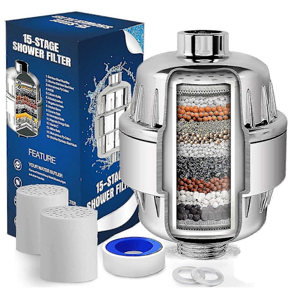 Dusjfilter 15 Lag Badekar Dusjfilter Dusjfilter Dusjsett - Perfekt