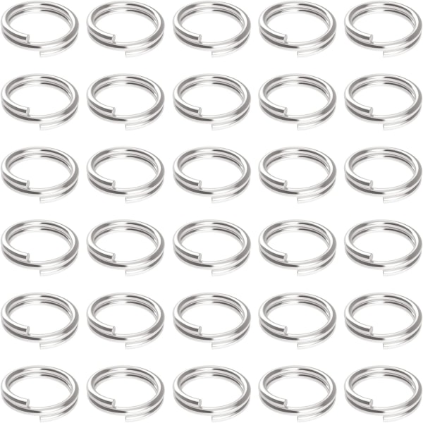 100 stk. 10 mm Double Loop Mini Split Jump Ringe Små metalringe Forbindelser til smykker Halskæde Armbånd Øreringe- Perfet