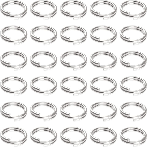 100kpl 10mm Double Loop Mini Split hyppysormukset Pienet metallisormukset Liittimet koruille Kaulakoru Rannekoru Korvakorut - Perfet