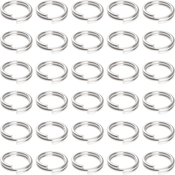 100kpl 10mm Double Loop Mini Split hyppysormukset Pienet metallisormukset Liittimet koruille Kaulakoru Rannekoru Korvakorut - Perfet