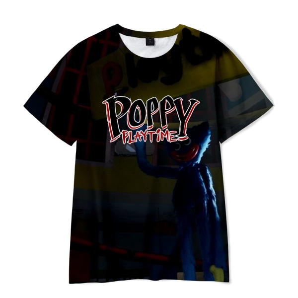 Poppy Playtime Print T-shirt Kids Boy Girl Fashion Tee Tops - Perfet A 9-10 Years