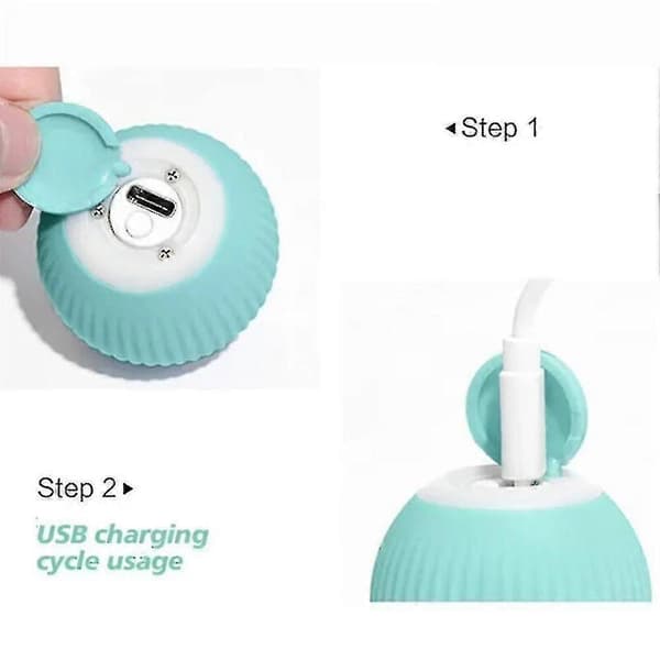 Power Ball 2.0 Kattelegetøj Automatisk Rullende Kattebold Intelligent Legetøj Ff B2-Perfet 2PCS