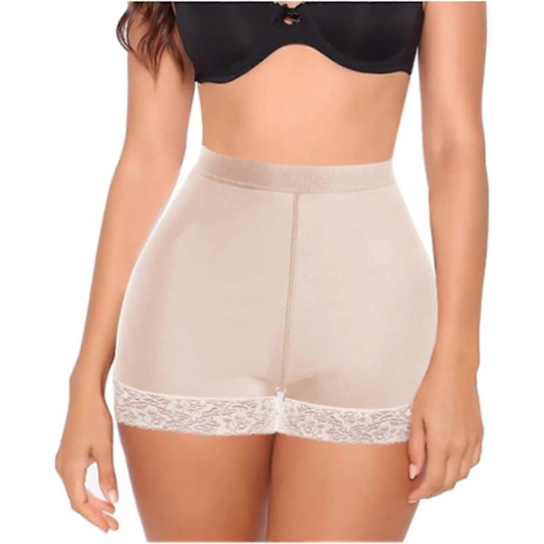 Dame Body Shaper Polstret Numseløfter Trusse Numse Hofte Forstærker Falsk Numse Shapewear Briefs Push Up Shorts-Perfekt Beige L