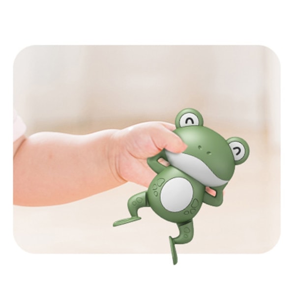 1st BPA-fri badkarsleksak utomhus vattenlek Simma för Frog Mini för groda Modell Pedagogisk leksak Badleksaker för Baby Infa - Perfet Green