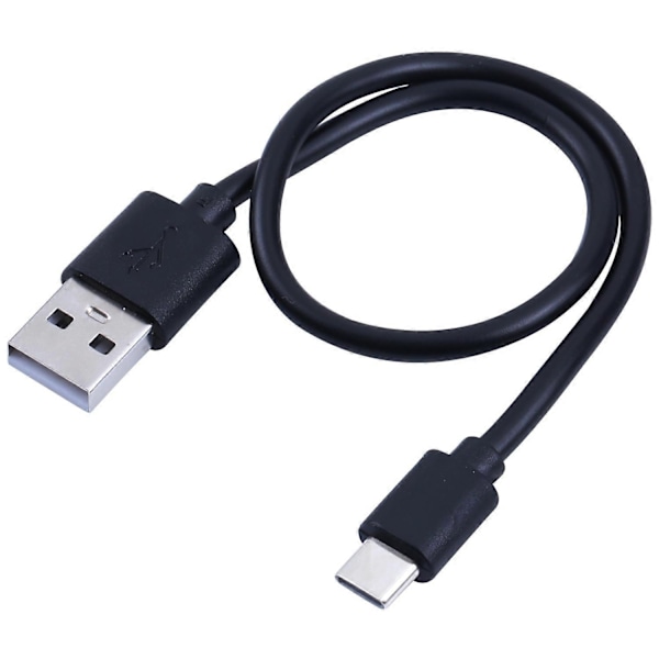 Yhteensopiva iPhone 15 -sarjan kanssa 50 cm USB C -lataus Punottu johto USB A - Type-C Kupariydin Latauskaapeli - Valkoinen - Täydellinen Black