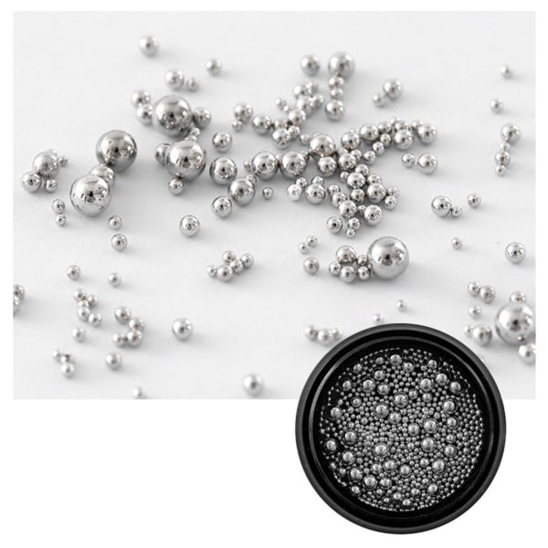Guld Nail Studs Negle Juveler Negle Caviar Beads Guld Nail Caviar Beads For Nail Art Mini Nail Beads Box Guld Rund - Perfet 7 to 11