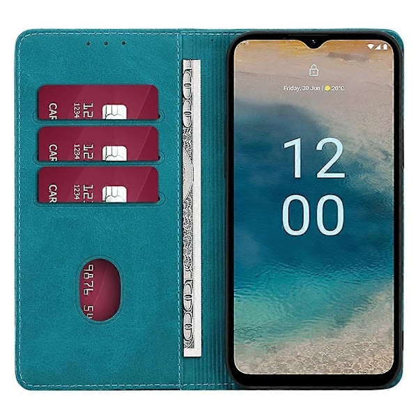 til Nokia C12 4G/C12 Pro/C12 Plus Magnetisk Lukning Stand Telefon Cover PU Læder Wallet Shell-Perfet Style C