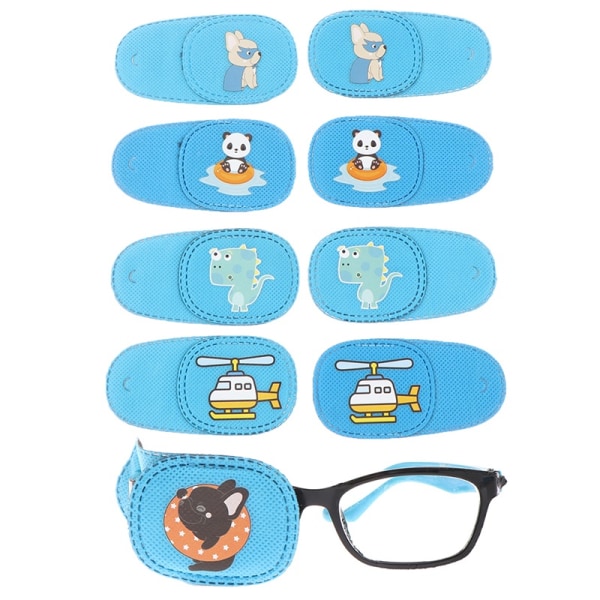 6 stk Amblyopia øjenplaster til briller barn voksen doven øjenplaster - Perfet Panda Left Eye