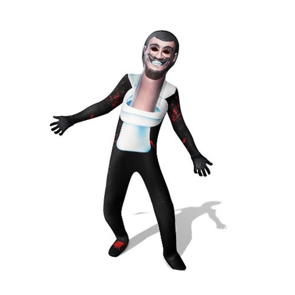 Skibidi Toilet Cosplay Kostume Funny Speaker Mand Tv Mand Videokamera Kostumer Horror Game Figur Tøj Børn Voksen Halloween - Perfet Monitor jumpsuit 160cm