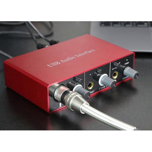 Audio Interface Xrl Audio Interface 48v Phantom-virran tuki Instrumentti Sähkökitara Tabletti Com-Perfet