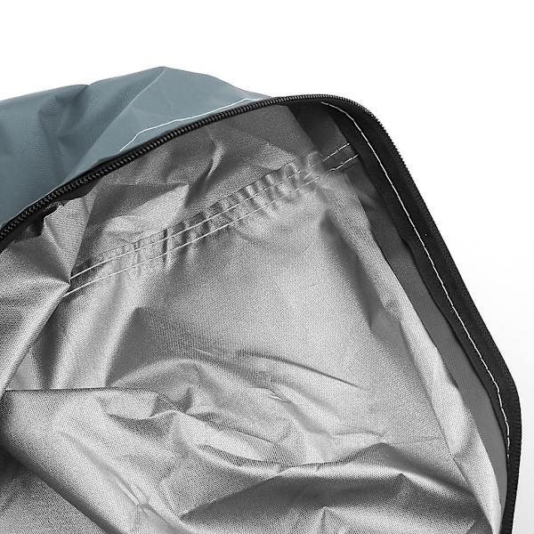 Kvadratisk Puteoppbevaringspose Utendørs Hagemøbler for Sitteputer Transport for Etui Vannbestandig Beskyttende Trekk med Glidelås & Håndtak-Perfekt Gray