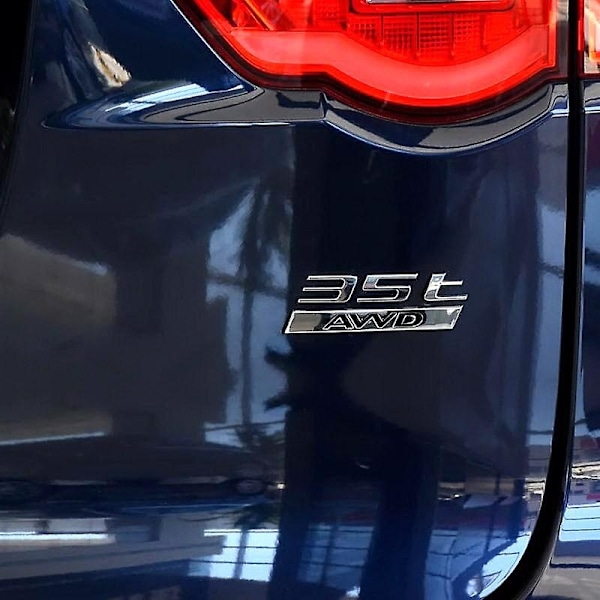 3D Metallisk Bilgrill Baklucka Dekal för Jaguar Bil R Sport Emblem RS S 25t 35t AWD Badge Typ XE F PACE Tillbehör-Perfekt RS