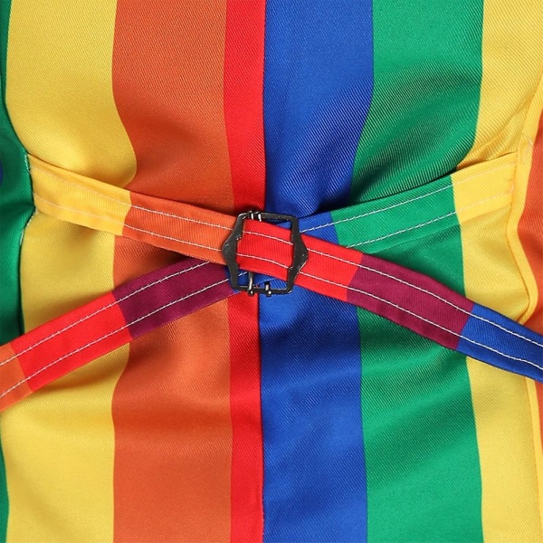 Allthemen Miesten Casual Rainbow Stripes Slim Liivi - täydellinen M