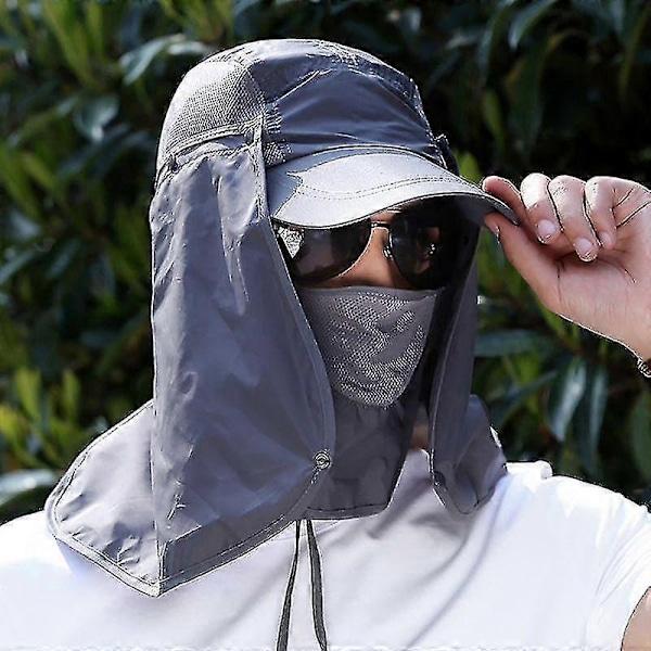 UV Solbeskyttelse Ansigt Nakke Klap Solhat, Sommerhat C-Perfet