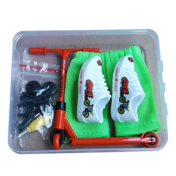 Finger Scooter Set Small Finger Skateboard RED - Perfet Red