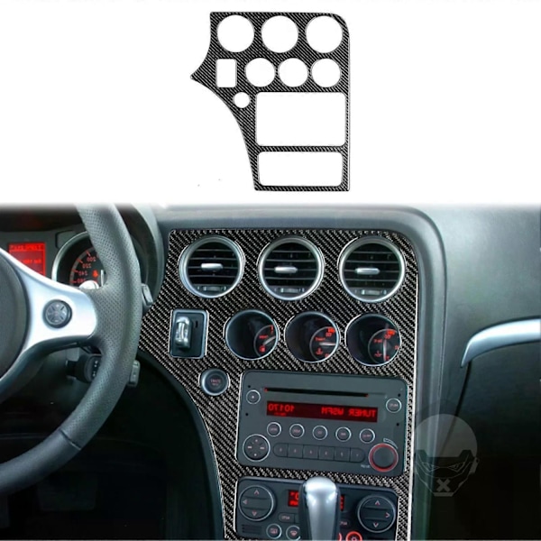 Yhteensopiva Alfa Romeo 159 2005- Real hiilikuitu keskikonsolin suojus tarra vaihdepaneelin koristetarra auton sisätilan lisävarusteet - Perfet Center CD LHD