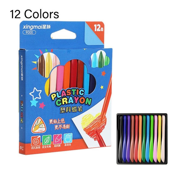 12/18/24/36 Farger kritt Ikke bli skitne 12 FARGER 12 FARGER- Perfet 12 Colors