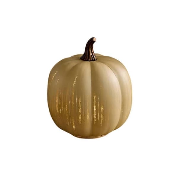Twinkle LED Ljus Pumpor, Timer Belysta Glittrande Stjärnklara Natt Glas Pumpor - Perfekt Beige L 300g
