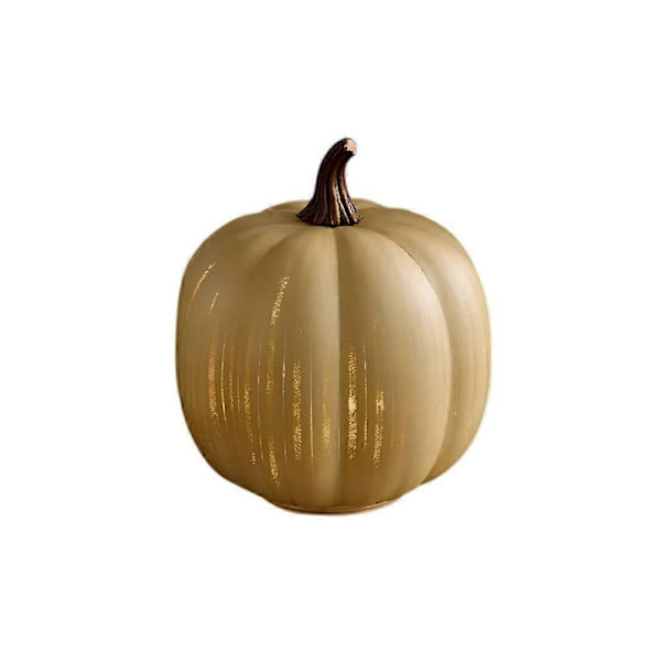 Twinkle LED Lys Græskar, Timer Belyste Glitrende Stjernenat Glas Græskar - Perfekt Beige L 300g