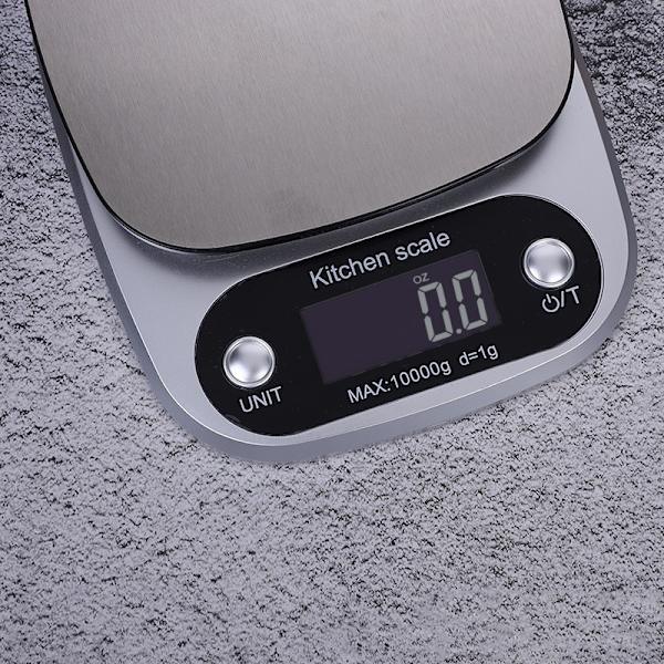 Köksvåg för bakning, upp till 10KG, 1 gram precision-Perfet