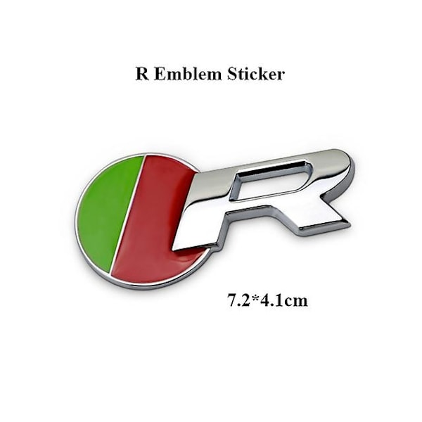 3D Metallisk Bilgrill Baklucka Dekal för Jaguar Bil R Sport Emblem RS S 25t 35t AWD Badge Typ XE F PACE Tillbehör-Perfekt R