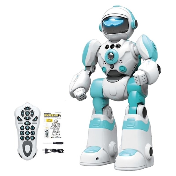 Fjernstyret Intelligent Robot Legetøj Musik Robot Børnegave Tidlig Uddannelse Legetøj-Perfekt Blue