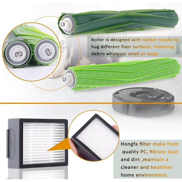 iRobot Roomba i7 (i7156) i7+ (i7556) E5 (e5154) E6 reservedeler DXGHC