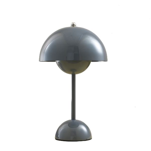 Sopp bordlampe metall bordlampe USB-plugg - Perfet gray