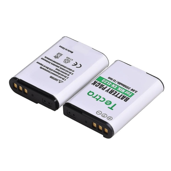En-el23 Enel23 En El23 genopladeligt batteri+LED USB-dobbelt oplader med Type C-port til Nikon Coolpix P900,p610,p600,b700,s810c - Perfet 2 Pcs
