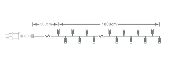 LED-ljusslinga i nordisk stil för inomhus-/utomhusbruk, 10 meter 29