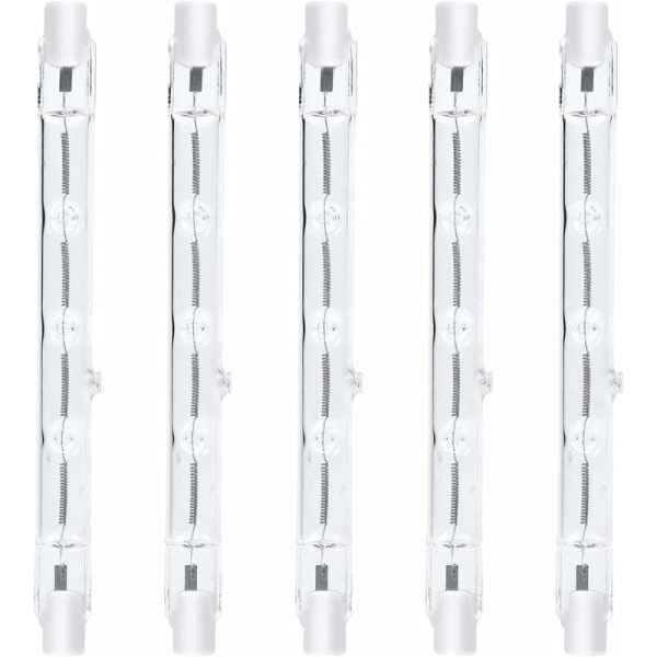 300W dimbar halogenlampe varmhvit AC220-240V J118 lineær (5 stk)- Perfet