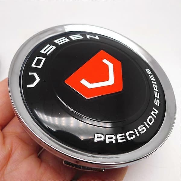 4 st 75mm 70mm Vossen Hjulcentrum Navkapslar Bilfälgar Dammtätt Skydd Badge-Perfet A