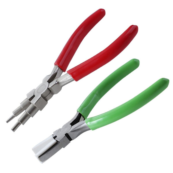 3 kpl set Professional 6 in 1 -lukituspihdit Nylon Pihdit Kaarevat kärkipihdit korujen valmistukseen