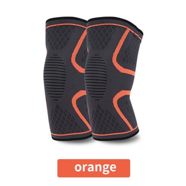 1 stk Løbefitness Sport Åndbare Knæbeskyttere Protector Sup - Perfet Orange XXL