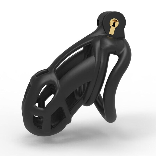3D-urospuolinen Cobra Resin Chastity Cage Lock Device Kit, jossa 4 - Perfet S