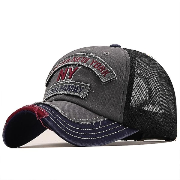 Fish Bone Herr Mesh Baseball Cap Dam Snapback Fiske Broderi Pappa Hatt Man Barn Trucker Gorra Summer Fisher Herr Cap khaki 56-61cm Adjustable