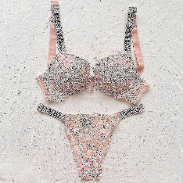 Sexy undertøy komfortabelt sett for kvinner med push-up bh hemmelig undertøysett for kvinner perfekt RED 80C