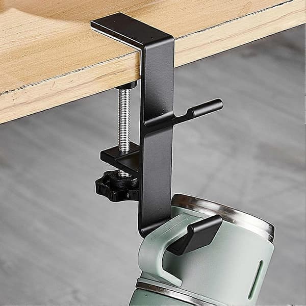 Peis Krans Strømpeholder Justerbar Mantelholder for Krans til Stue - Perfekt Black 3 Pack