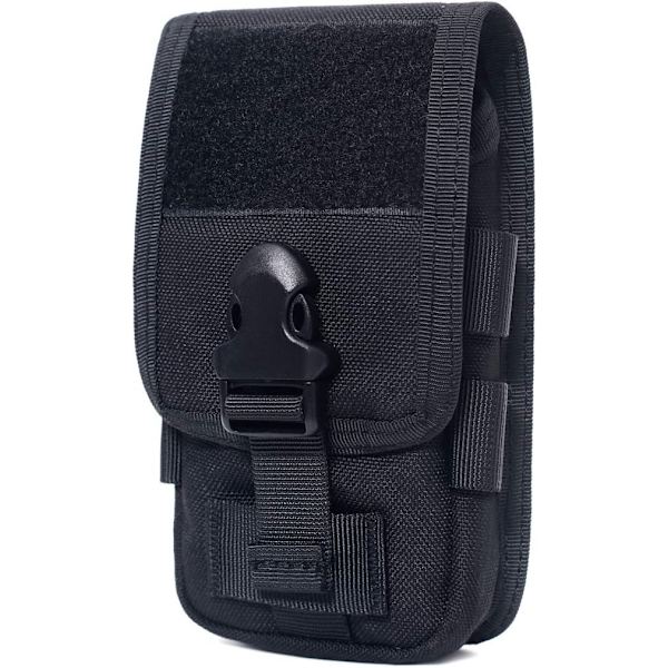 Taktisk bältesväska Molle Bag Militär bältesväska EDC hölster Fanny Pack Telefonväska Vandring Jakt CS (Svart)