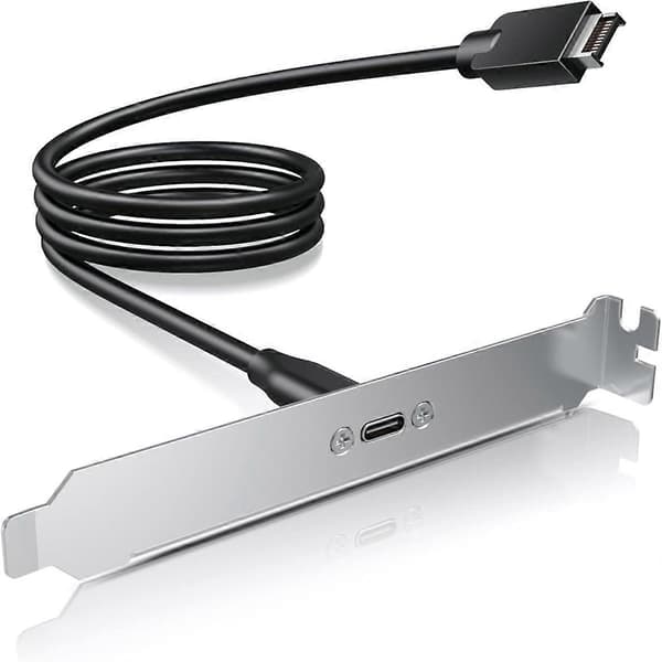 20 Gbps USB 3.2 Gen 2x2 USB-C frontpaneladapter med bundkort-headerforlængerkabel, USB-C Fem-Perfet