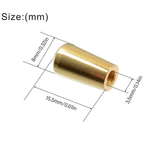 Guitar Toggle Switch Vælger Tip 3 Vejs Toggle Switch Knapper Tip Hætter Indvendigt Gevind Elektrisk Guitar Knapper Tip Knapper Sort-Perfet Black