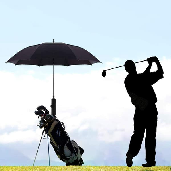 Yleismallinen golf-sateenvarjoteline, säädettävä golfkärry pieni