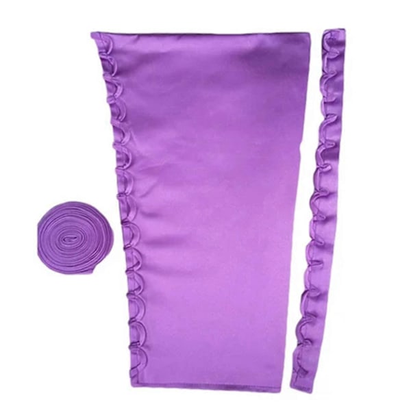 Satinkorsett Snörning Ryggset och Skyddstyg för Brudklänning Blixtlåsbyte Kvällsevenemang Klänning Ryggband Tillbehör Svart-Perfet Purple
