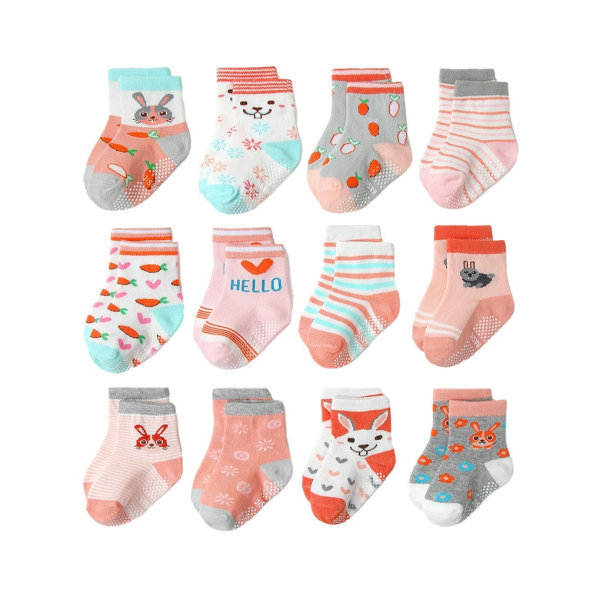 Hengittävä baby turvallisuuteen ja mukavaan leikkimiseen - Perfet KB128（12 pairs/sets 12-14（age 1-3）