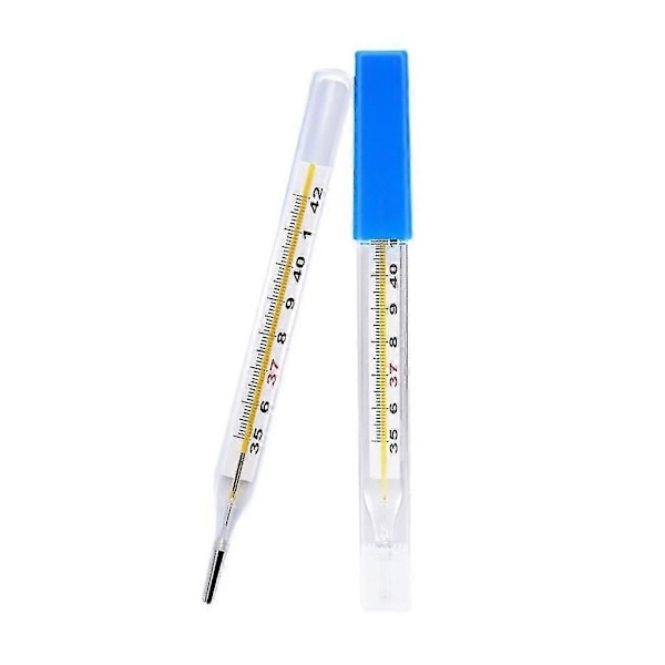 Termometer för vuxna, Oral termometer i glas för feber 35-42c-Perfet