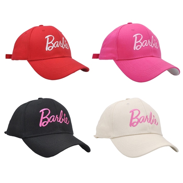 Barbie Baseball Cap Piger Casual Brev Broderi Udskrevet Outd - Perfet Light pink