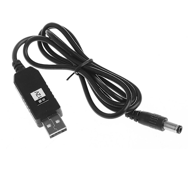 Usb Dc 5v til Dc 12v Step Up Kabel Modul Konverter 2.1x5.5mm Hanstik - Perfet