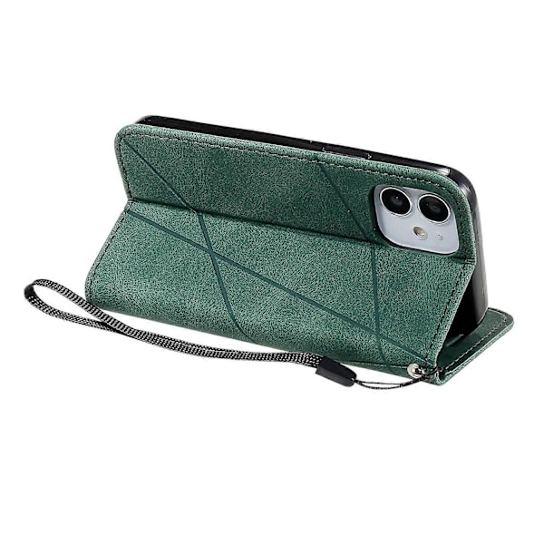 Til iPhone 12 mini Telefon Cover Wallet Læder Telefon Beskyttende Cover Skin Touch Texture-Perfekt Style C