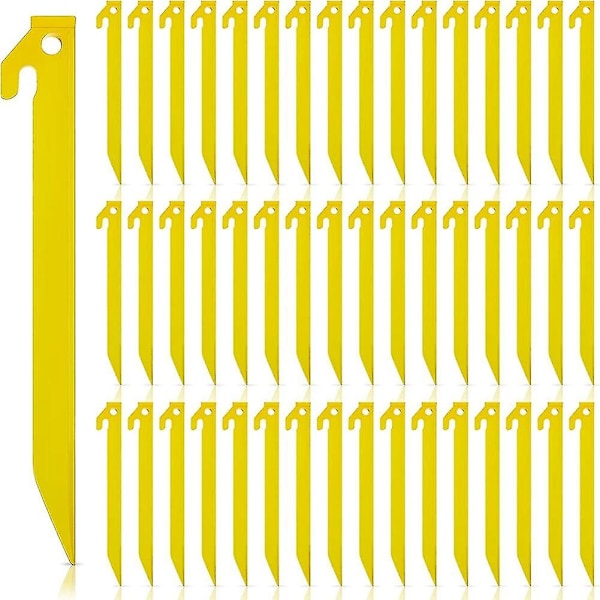50 st 9 tum Tunga Tältpinnar Krokar Insatser Ljus Säkra Tältpinnar Markispinnar för Trädgård Utomhus-Perfekt